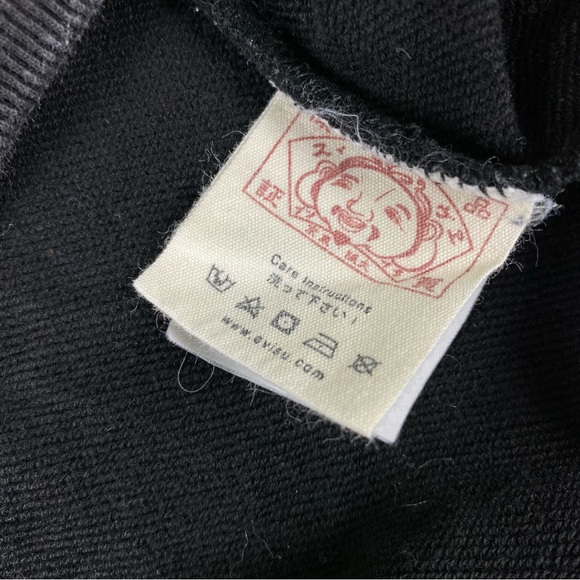 EVISU Superior Osaka Japan All Over Print Crewneck God head Custom Made RARE - Picture 5 of 11